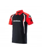 Tricou polo Alpinestars Honda - Negru/Alb/Rosu | 1H20-41220/3010