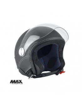 Casca open face (demi-jet) Max Helmets model DJ06 LS Vision (V2B) - Negru mat (00S) - 100% MADE IN ITALY