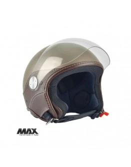 Casca open face (demi-jet) Max Helmets model DJ06 LS Vision (V2B) - Maro mat (MGO) - 100% MADE IN ITALY