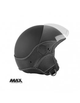 Casca open face (demi-jet) Max Helmets model DJ06 LS Vision Carbon - Megru mat/gri (NOFG) - 100% MADE IN ITALY