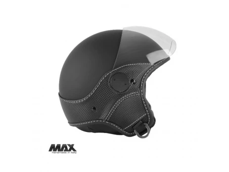 Casca open face (demi-jet) Max Helmets model DJ06 LS Vision Carbon - Megru mat/gri (NOFG) – 100% MADE IN ITALY