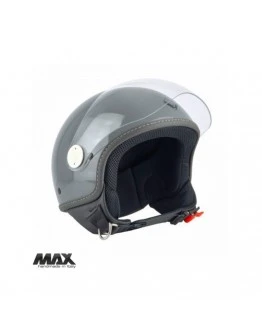 Casca open face (demi-jet) Max Helmets model DJ06 LS 7.9 (FLS) - Gri lucios (GFLN) - 100% MADE IN ITALY