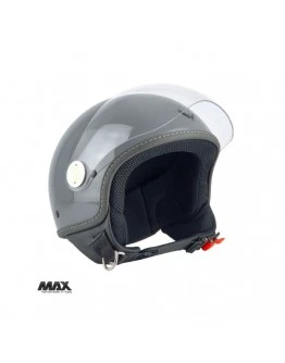 Casca open face (demi-jet) Max Helmets model DJ06 LS 7.9 (FLS) - Gri mat (GTS) - 100% MADE IN ITALY