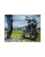 Pantaloni motociclete femei Touring/Adventure Ixon All season/vara Odin LS - Albastru/Negru/Rosu | 2001020393047