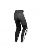 Pantaloni motofemei piele Racing Ixon vara Vortex 3 LS - Negru/Gri/Alb | 2002020041124