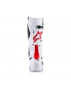 Cizme cross-enduro Alpinestars TECH 10 SUPERVENTED BOOT - Alb/Rosu fluo