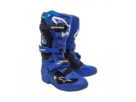 Cizme cross-enduro copii ALPINESTARS TECH 7S YAMAHA - Albastru/Negru/Alb | 2010926/712