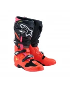 Cizme cross-enduro Alpinestars Tech 7 2025 - Negru/Rosu fluo/Roz fluo | 2012025/1576