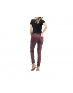 Blugi (jeans) moto femei Ixon model Vicky - Burgundy (visiniu) (Cordura® Denim)