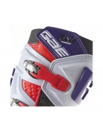 Cizme moto copii GAERNE GX-J Cross/Enduro - Alb/Rosu/Mov | 2169-025