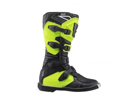 Cizme Copii Cross/Enduro Gaerne SG-J Junior/Kid - Negru/Galben Fluo