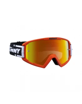 Ochelari off road KENNY RACING GOGGLES TRACK ORANGE Red Lens - Portocaliu,Negru,Alb