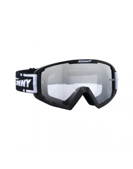 Ochelari off road KENNY RACING GOGGLES TRACK BLACK clear lens - Negru,Alb