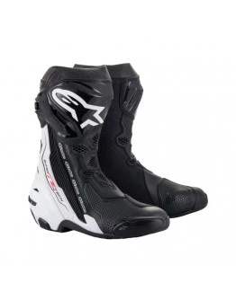 Cizme moto race Alpinestars Supertech R - Negru,Alb