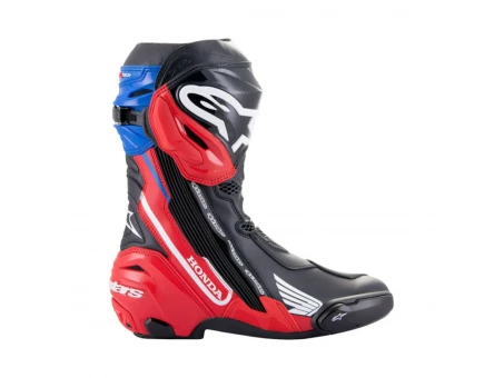 Cizme moto race Alpinestars Honda Supertech R - Negru/Rosu/Albastru