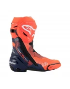 Cizme moto race ALPINESTARS SUPERTECH R VENTED MM93 REPLICA - Rosu fluo/Albastru/Negru | 2220825/3125
