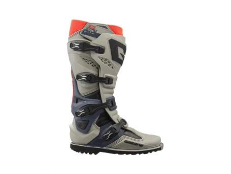 Cizme cross-enduro Gaerne SG-22 Gore-Tex Rocky Sunset - Gri/Albastru/Portocaliu | 2263-015