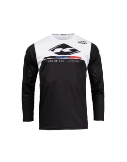 Tricou Kenny Racing Cross/Enduro Model Track Raw - Negru,Alb