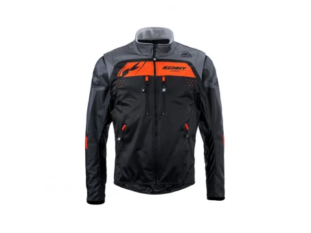 Geaca KENNY RACING Softshell - Negru/Portocaliu