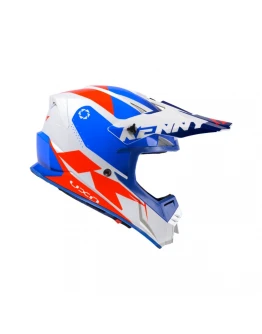 Casca cross-enduro KENNY RACING TRACK PATRIOT - Albastru,alb,Rosu