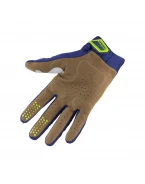 Manusi KENNY RACING Cross/Enduro Titanium - Albastru/Galben fluor
