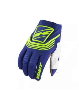 Manusi KENNY RACING Cross/Enduro Titanium - Albastru,Galben fluor