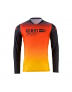 Tricou Cross/Enduro KENNY RACING Performance Wave - Rosu,Negru,Galben