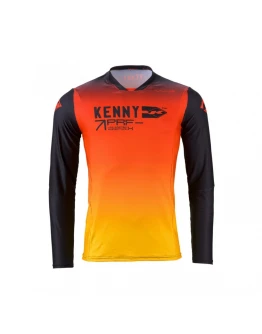 Tricou Cross/Enduro KENNY RACING Performance Wave - Rosu,Negru,Galben