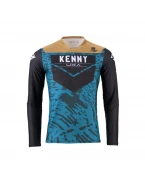 Tricou Cross/Enduro KENNY RACING Performance Stone - Albastru,Gri,Negru