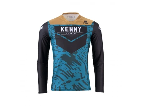 Tricou Cross/Enduro KENNY RACING Performance Stone - Albastru,Gri,Negru