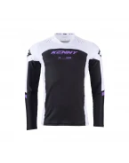Tricou Cross/Enduro KENNY RACING Performance Solid - Alb,Negru,Mov