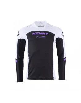 Tricou Cross/Enduro KENNY RACING Performance Solid - Alb,Negru,Mov