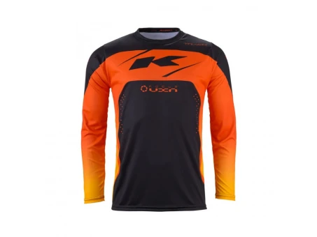 Tricou Kenny Racing Cross/Enduro Model Track Kid/Junior Neon Force  - Negru,Portocaliu