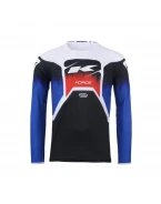 Tricou Kenny Racing Cross/Enduro Model Force Spring/Summer - Negru/Albastru/Alb