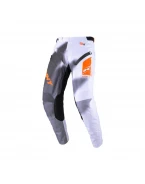 Pantaloni Kenny Racing Cross/Enduro Model Titanium Premium - Alb/Portocaliu/Gri