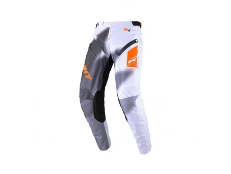 Pantaloni Kenny Racing Cross/Enduro Model Titanium Premium - Alb/Portocaliu/Gri