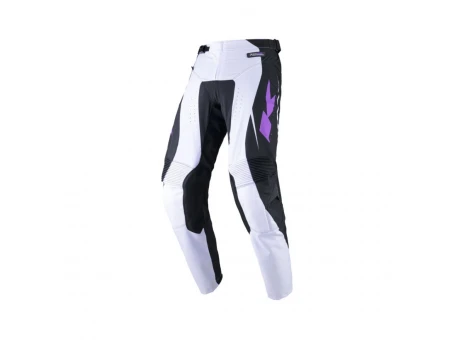 Pantaloni Cross/Enduro Kenny Racing Performance Solid - Alb/Negru/Mov