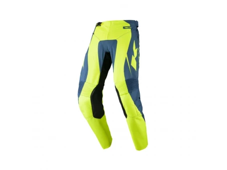 Pantaloni Cross/Enduro Kenny Racing Performance Solid - Albastru/Galben fluo