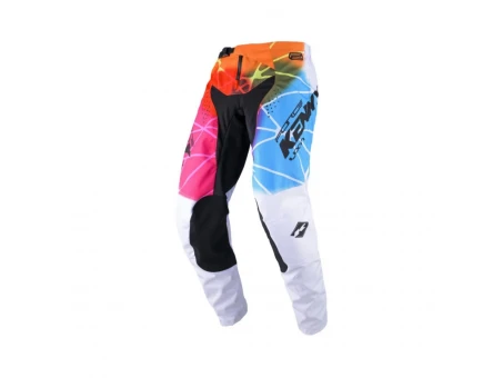 Pantaloni Kenny Racing Cross/Enduro Model Force - Alb/Albastru/Rosu