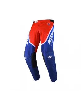Pantaloni Cross/Enduro Kenny Racing TRACK FOCUS - Albastru,Rosu,Alb