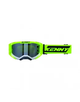 Ochelari cross-enduro KENNY RACING PERFORMANCE EVO 2 Yellow White Splash Clear Lens - Negru/Galben