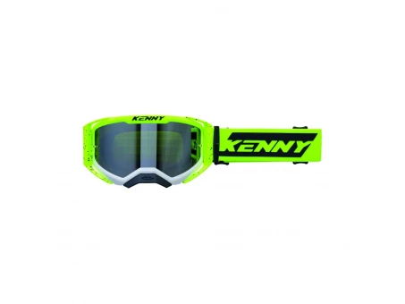 Ochelari cross-enduro KENNY RACING PERFORMANCE EVO 2 Yellow White Splash Clear Lens - Negru/Galben | 251-0702011-97