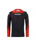 Tricou Cross/Enduro KENNY RACING Titanium - Negru/Rosu