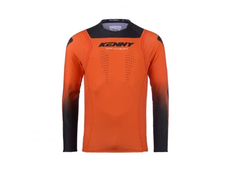 Tricou Cross/Enduro KENNY RACING Titanium - Portocaliu/Negru