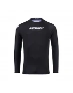 Tricou Cross/Enduro KENNY RACING Titanium - Negru/Alb