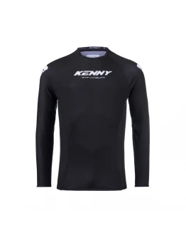 Tricou Cross/Enduro KENNY RACING Titanium - Negru/Alb