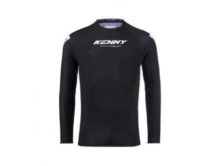 Tricou Cross/Enduro KENNY RACING Titanium - Negru/Alb