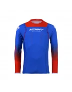 Tricou Cross/Enduro KENNY RACING Titanium - Albastru/Rosu
