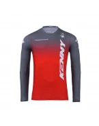 Tricou Cross/Enduro KENNY RACING Performance - Rosu/Gri/Alb