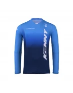 Tricou Cross/Enduro KENNY RACING Performance - Albastru/Alb
